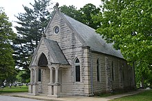 Grove Hill Cemetery Chapel in Shelbyville, Shelby County Grove Hill Cemetery Chapel.jpg