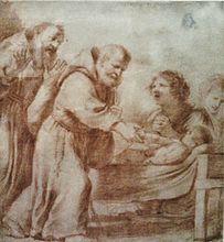 Гверничо. «Феликс из Канталиче воскрешает умершего ребёнка» (1629)