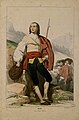Strój męski z Pirenejów, okolice Eaux-Bonnes, przed 1844