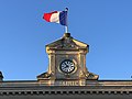 * Nomination Clock of Arcachon town hall in France. --Chabe01 22:20, 12 September 2022 (UTC) * Promotion  Support Left and right crops are improvable, but still ok --Poco a poco 07:48, 13 September 2022 (UTC)