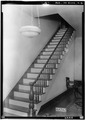 HALL AND STAIRS, FACES FRONT DOOR - Reese-Lucius House, 242 Wilson Avenue, Eutaw, Greene County, AL HABS ALA,32-EUTA,4-3.tif