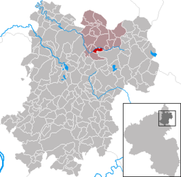 Kaart van Hahn bei Marienberg