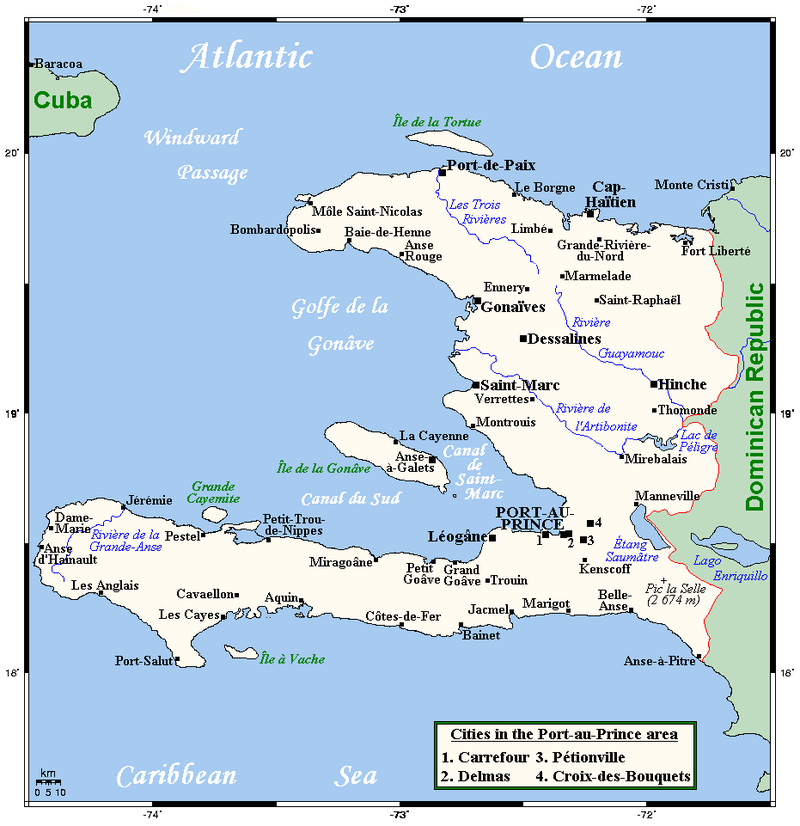 Physical Map Of Haiti Geography Of Haiti - Wikipedia