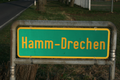 Ortshinweistafel Hamm–Drechen – Stadt Hamm - Nordrhein–Westfalen