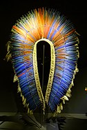 Feather headdress of the Amazonic cultures