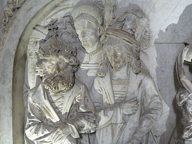 Detail from the monument to Emperor Henry II, built over his tomb in Bamberg Cathedral more than 350 years after his death