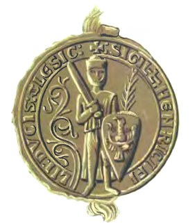 Монета Генриха II. XIII век.