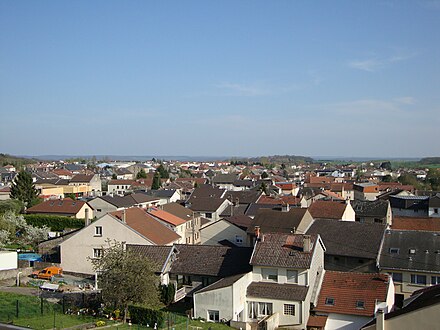 Panorama sur l’est de la ville, en 2010