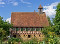 Hohenloher Freilandmuseum - Baugruppe Hohenloher Dorf - Haus Frank - Ansicht über Bauerngarten 1