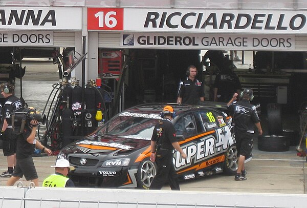 The Holden Commodore (VE) driven by Tony Ricciardello in the 2010 V8 Supercar Championship Series.