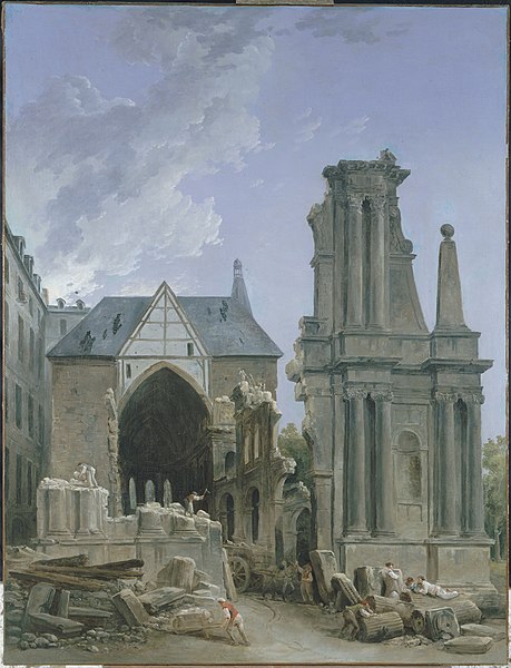 File:Hubert Robert - L'Eglise des Feuillants en démolition - P364 - Musée Carnavalet.jpg