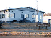 Dual purpose building: town hall and fire station Hudson's Hope Municipal Office.jpg