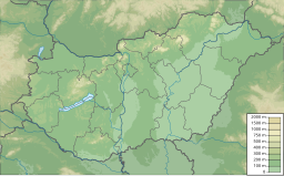 Location of Lake Hévíz in Hungary.