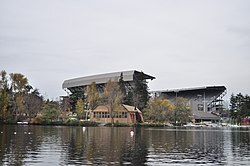 Husky Stadium and Naval Military Hangar-University Shell House-Canoe House, University of Washington.jpg