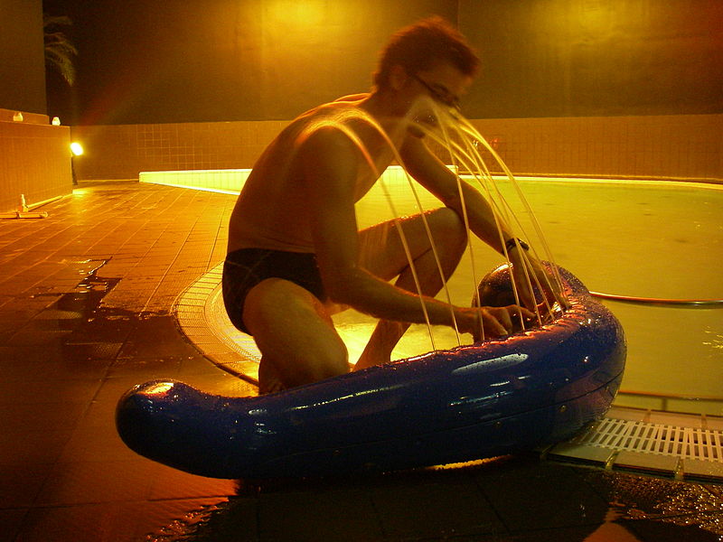 File:Hydraulophone in warm pool.jpg