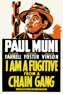 Je suis un fugitif d'un gang de chaîne (affiche de 1932 - retouchée).png