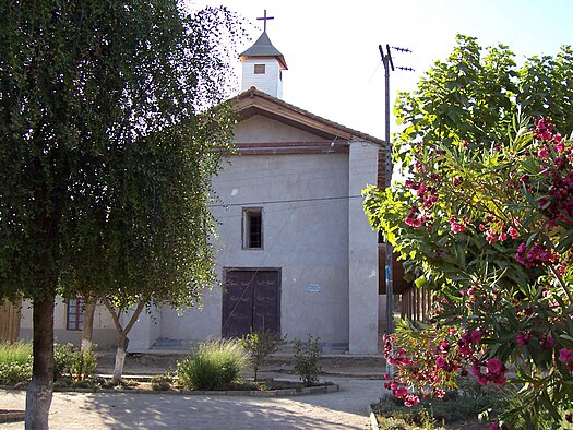 Parish church of the village of Nirivilo, San Javier comuna, Linares Province, Chile. The building dates from Chile's colonial period. The parish belongs to the Diocese of Linares. Iglesia de Nirivilo.jpg