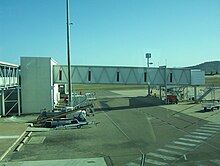 Townsville's International Aerobridge and gate, which was opened in 1981. IntlTSV.jpg