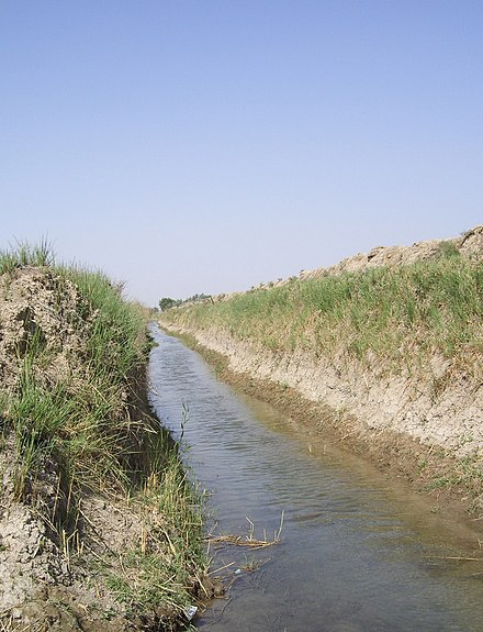 Irrigation canal from modern-day Iraq, near Baghdad