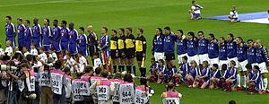List of France international footballers - France (left) lineup ahead of the UEFA Euro 2000 Final against Italy