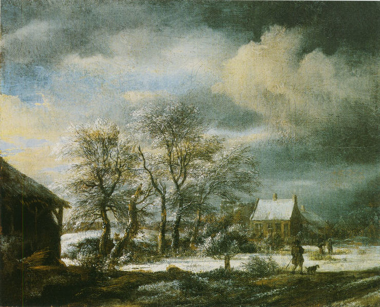 File:Jacob van Ruisdael - Winters landscape with a man with a dog.jpg