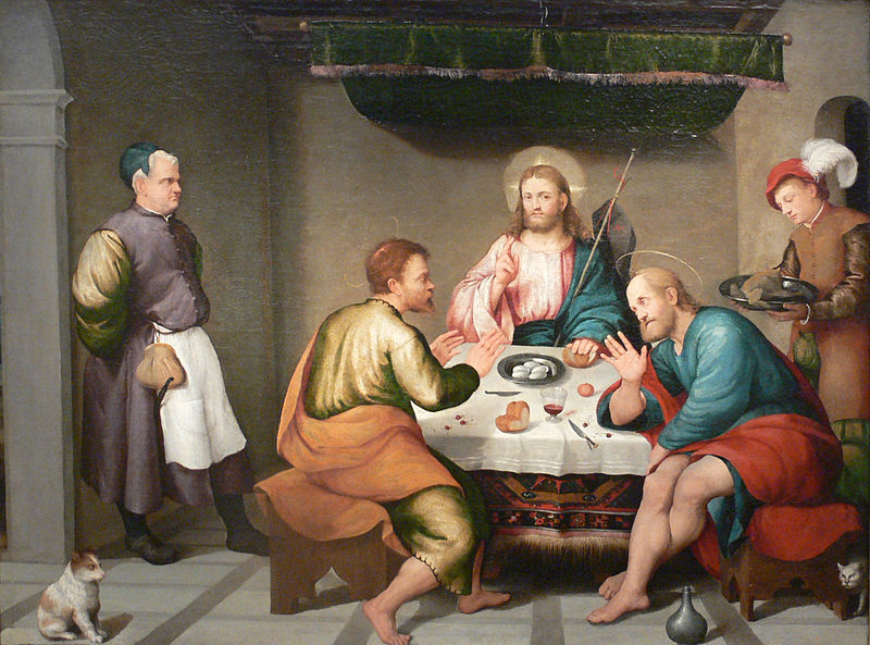 File:Jacopo da Ponte (Bassano) Supper at Emmaus Kimbell.jpg