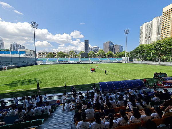 Jalan Besar Stadium, facing the gallery stand