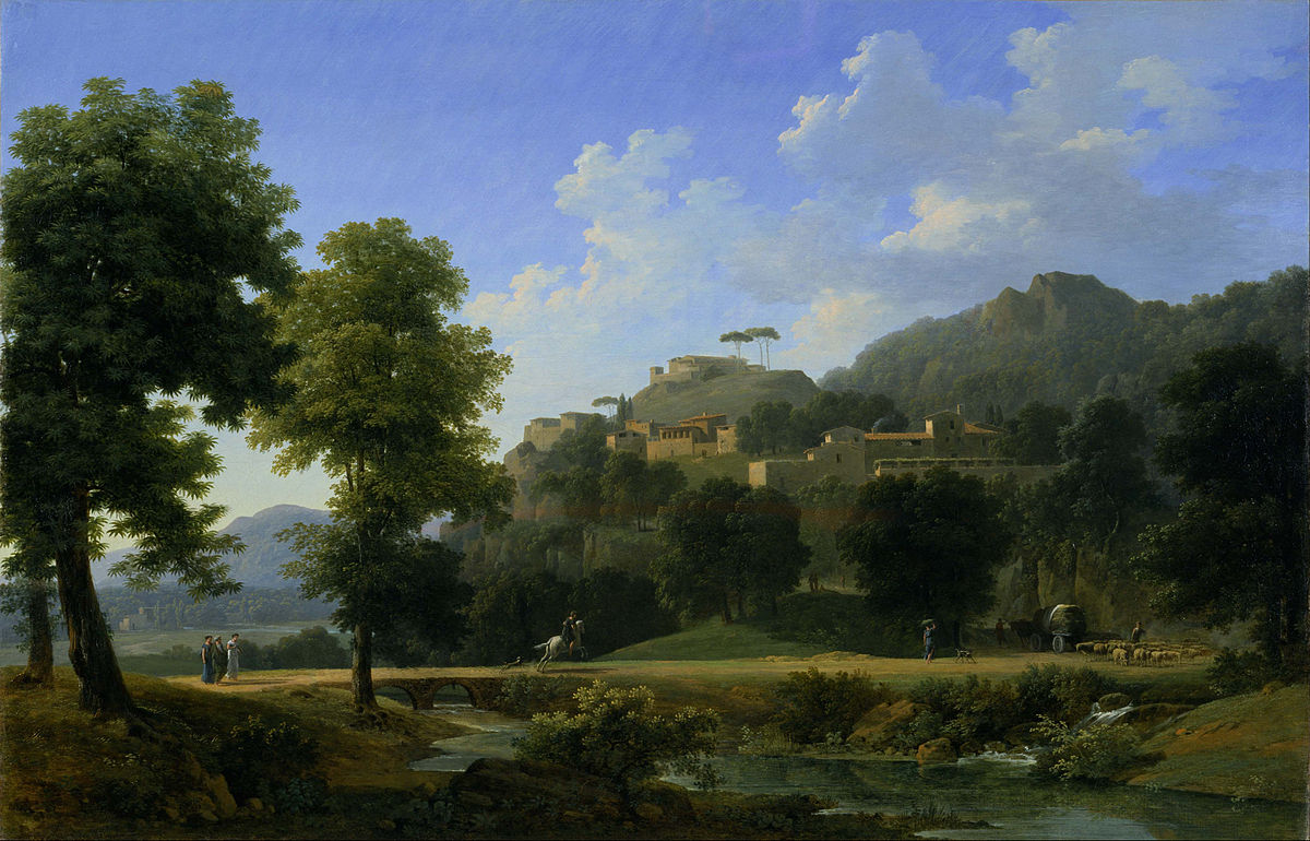 File:Jean-Victor Bertin - Landscape with a Fortress and a Beggar -  WGA02097.jpg - Wikipedia