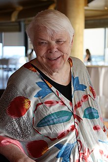 Jean Little before delivering the 2016 Margaret Laurence Lecture in Toronto