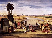 井戸のそばのリベカとエリエゼル (1819)