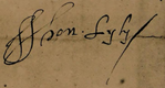 John Lyly's signature (from a letter to Sir Robert Cecil, Feb. 4 1602-3; from original MS. in Hatfield Library).png