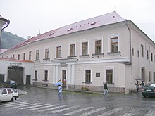 An image of the old Kremnica Mint building in Kremnica, central Slovakia. It is now an exposition of historical machines. Kormocbanya21.JPG