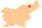 Расположение общины Марибор на карте Словении