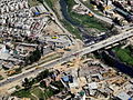 Aerial view of a road in Kathmandu