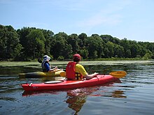 Kayakers explore the waters at Occoquan Regional Park in Lorton, VA. Kayakers at Occoquan.jpg