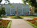 Magyar: Klebelsberg Kunó kultuszminiszter szobra English: Statue of Kuno Klebelsberg, Minister of Education in Hungary