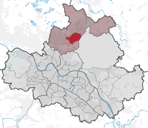 Lage des statistischen Stadtteils Klotzsche in Dresden