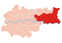 Ubicación de Wzgórza Nowa Huta dentro de Cracovia