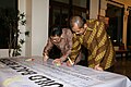 Kristen Bauer hosts a reception to reflect on life in Aceh after the 2004 Indian Ocean earthquake and tsunami disaster; December 2014 (13).jpg