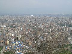 View of Kathmandu valley from Swyambhunath.