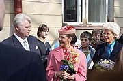 Queen Silvia with Estonian pedagogue Ain Siimann (1992)