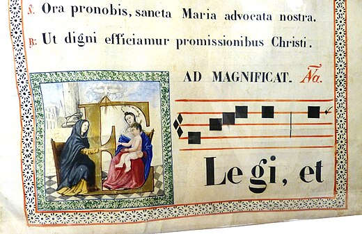 Handschrift van het Magnificat in het Museo Diocesano de Arte Sacro te Las Palmas de Gran Canaria