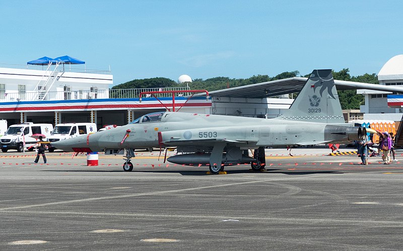 File:Left Side of ROCAF RF-5E 5503 Display at Hualien AFB Apron 20170923La.jpg