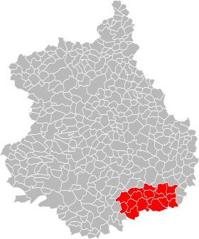 Lokalisering av fellesskapet til kommunene Beauce d'Orgères