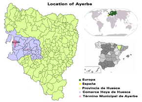 Poziția localității Ayerbe