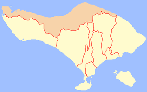Округ Булеленг на карте