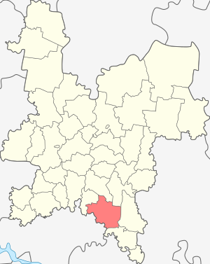 Distrito Urzhumsky en el mapa