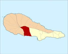 Lajes-do-Piko munitsipalitetidagi San-Jou shahridagi fuqarolik cherkovining joylashgan joyi