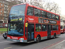 An East Lancs Olympus on a Scania N UD chassis operating for Transdev London. London Bus route 148-b.jpg