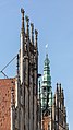 * Nomination Gable of the historic town hall and the top of the Stadthausturm on Prinzipalmarkt in Münster, North Rhine-Westphalia, Germany --XRay 06:00, 11 September 2021 (UTC) * Promotion  Support Good quality -- Johann Jaritz 06:03, 11 September 2021 (UTC)